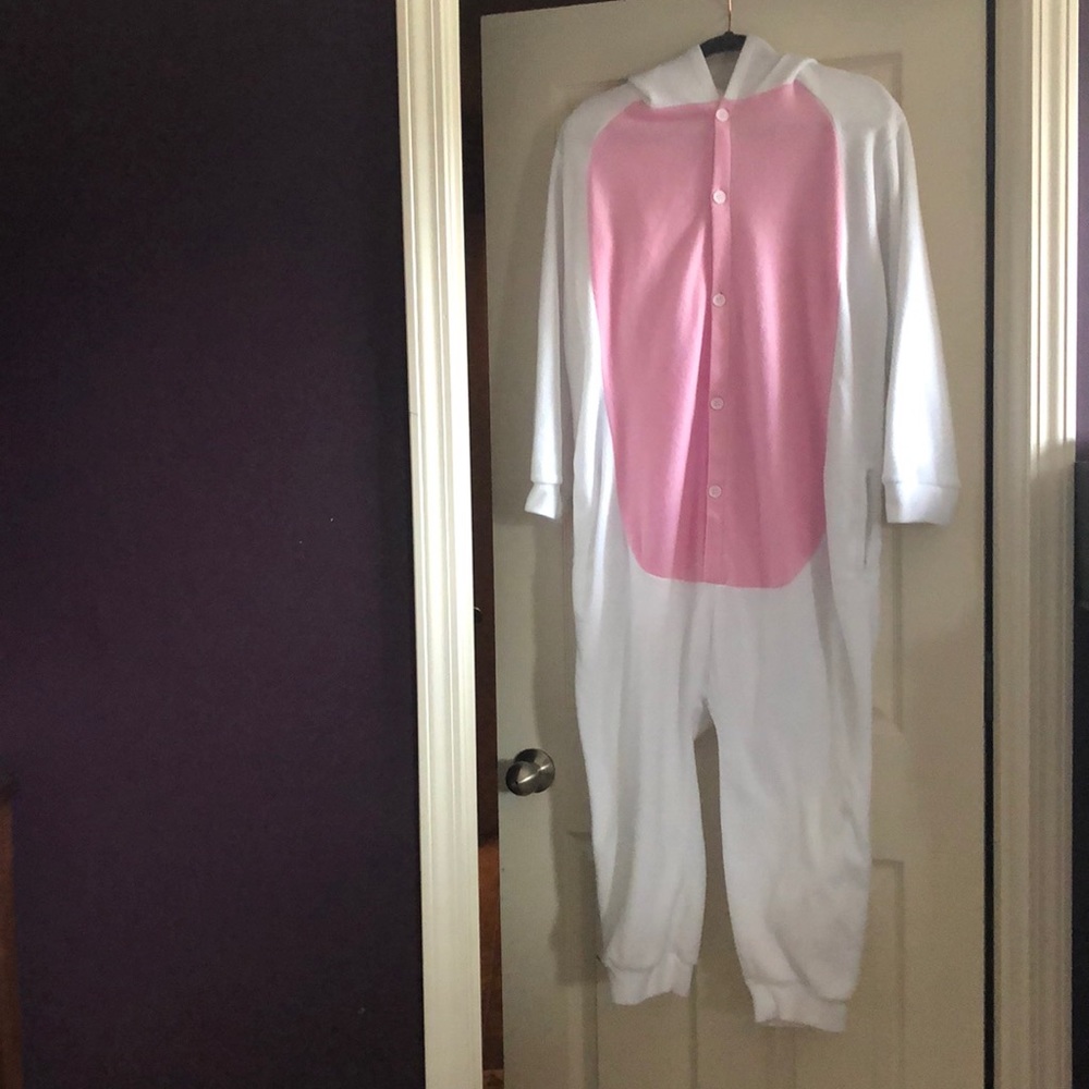 Headed goat onesie with pockets and tail